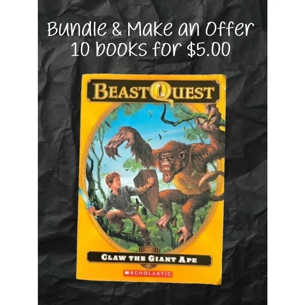 Scholastic Beast Quest: Claw the Giant Ape Book Kids Youth Teen Summer Read